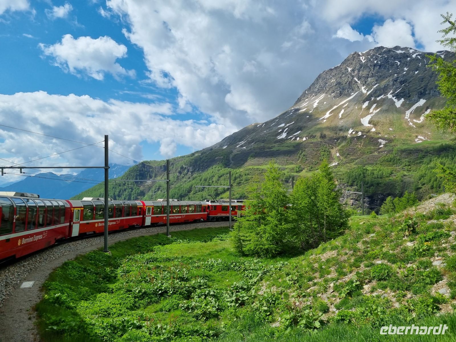 Fahrt mit dem Bernina-Express...