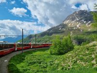 Fahrt mit dem Bernina-Express...