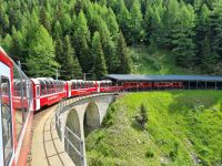 Fahrt mit dem Bernina-Express...