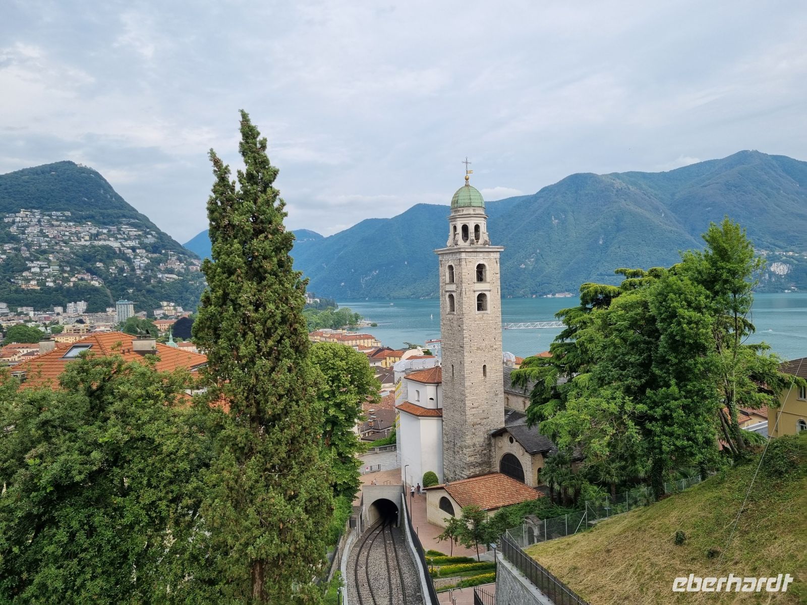 Lugano - Blick zur Kathedrale San Lorenzo