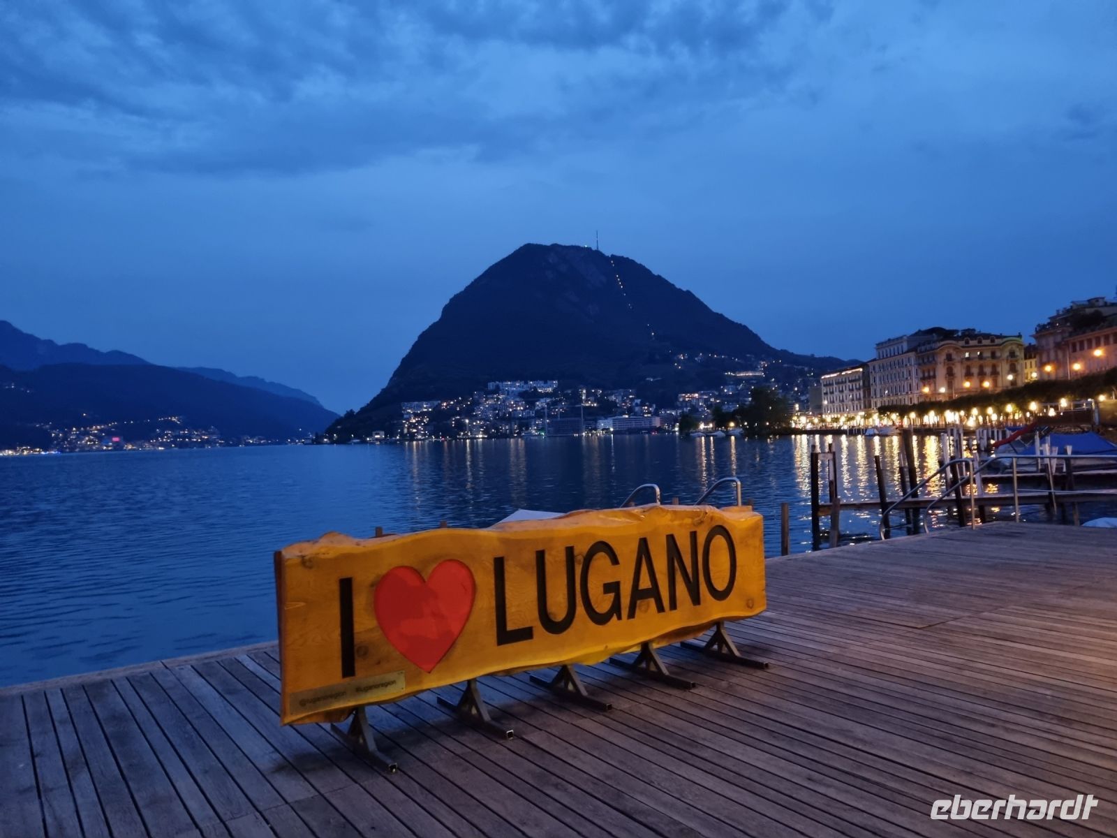 Abendstimmung in Lugano...