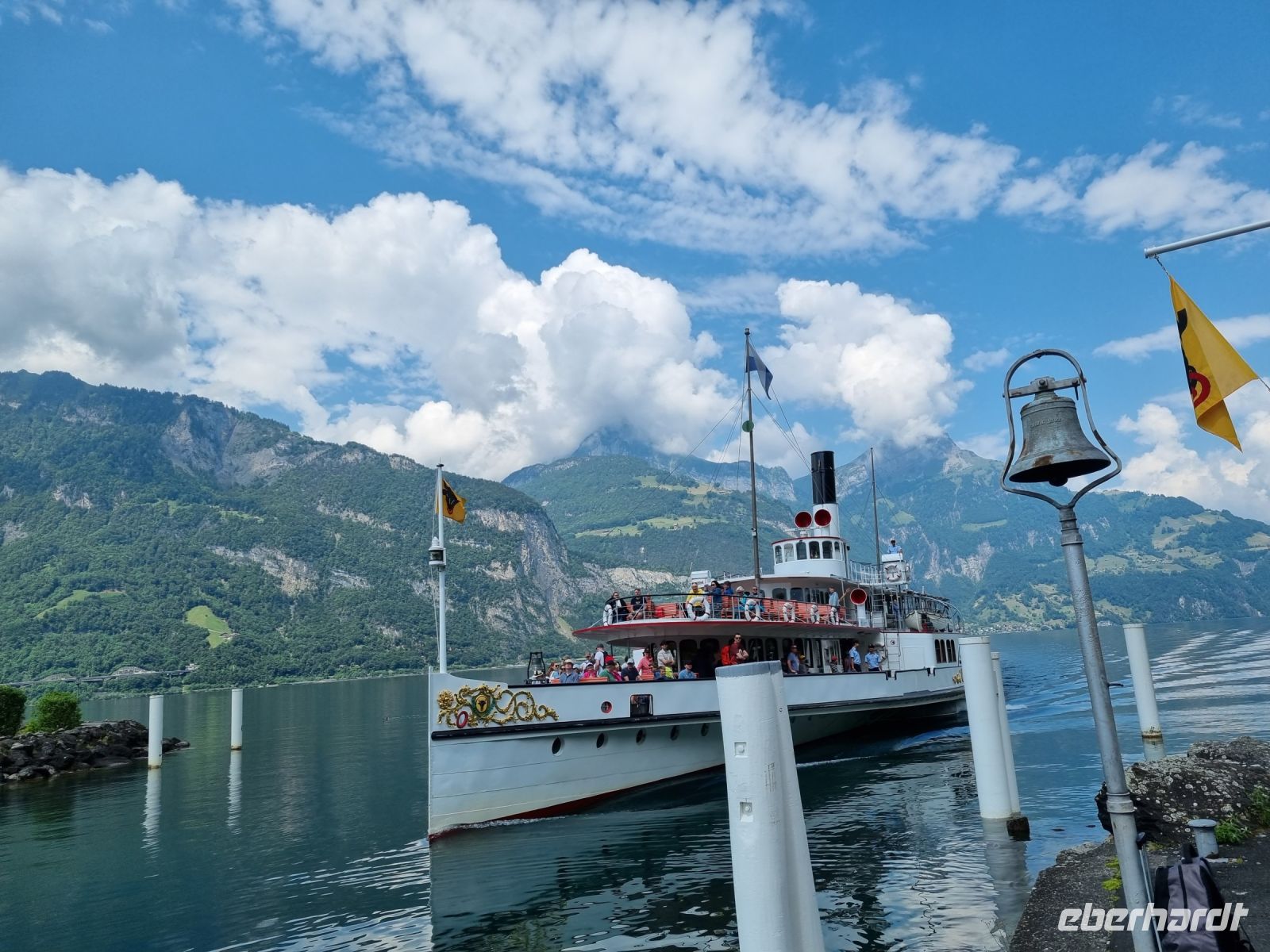 Schifffahrt auf dem Vierwaldstättersee mit dem Dampfschiff 