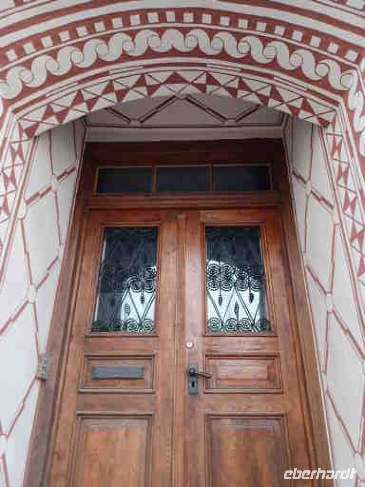 Sgrafitti Malerei in Zernez