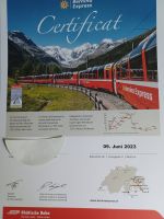 das Teilnehmercertifikat für den Berniner Express