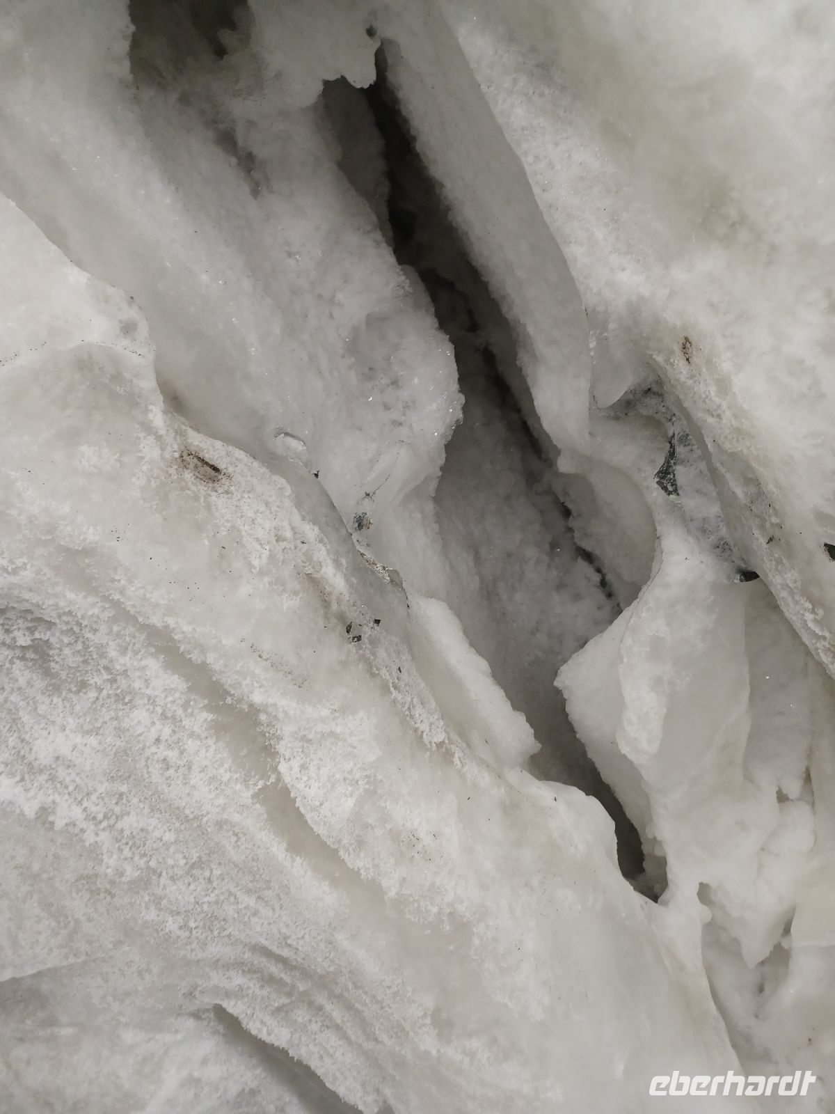 Kleines Matterhorn-Gletschereisparadies-Gletscherspalte