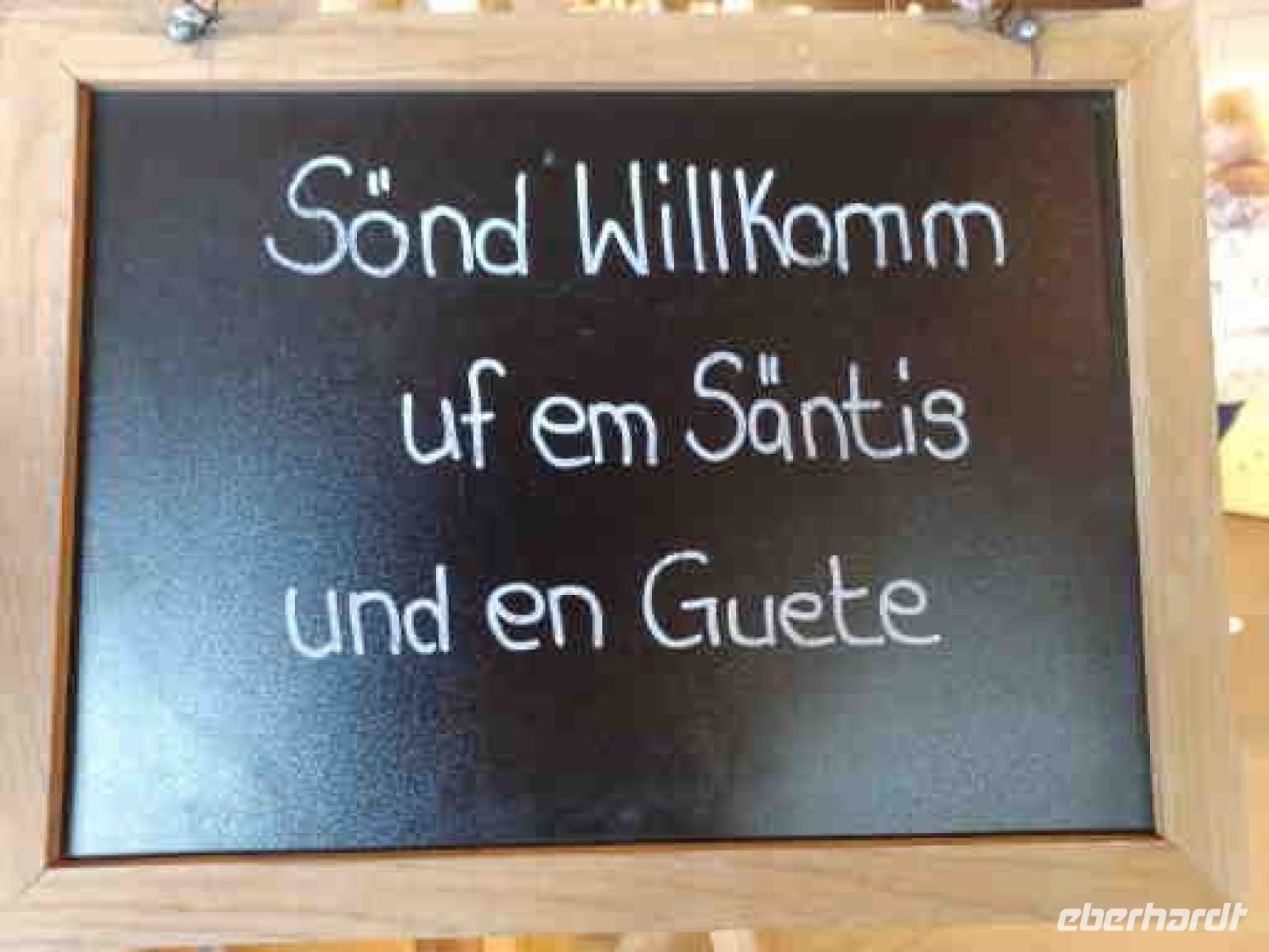 Begrüßung zum Bergfrühstück