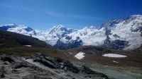 von Monte Rosa Gruppe bis Breithorn - Panorama von Rotenboden