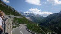 Auffahrt zum Grimselpass - Blick zum Rhonegletscher