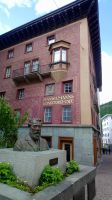 St. Moritz - Johannes Badrutt mit Konditorei Hanselmann