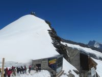 151 Jungfraujoch - auf dem Plateau - Blick zur Sphinx