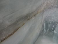 160 Jungfraujoch - Eispalast - eine Schicht Sägespäne aus dem Jahr 1947 erscheint wieder