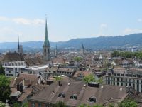 383 Zürich - Blick über die Stadt von der Terrasse der ETH Zürich