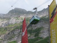 598 Schwägalp - Blick zum Säntis und die Seilbahn