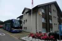 Nach langer Fahrt kann sich auch der Bus ausruhen