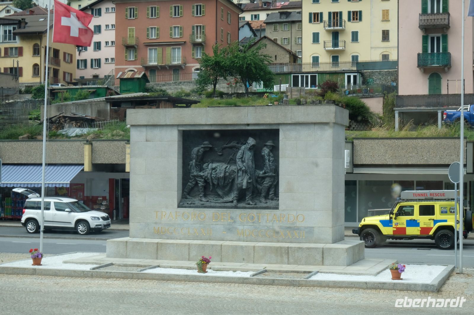 Das Denkmal für die Tunnelarbeiter