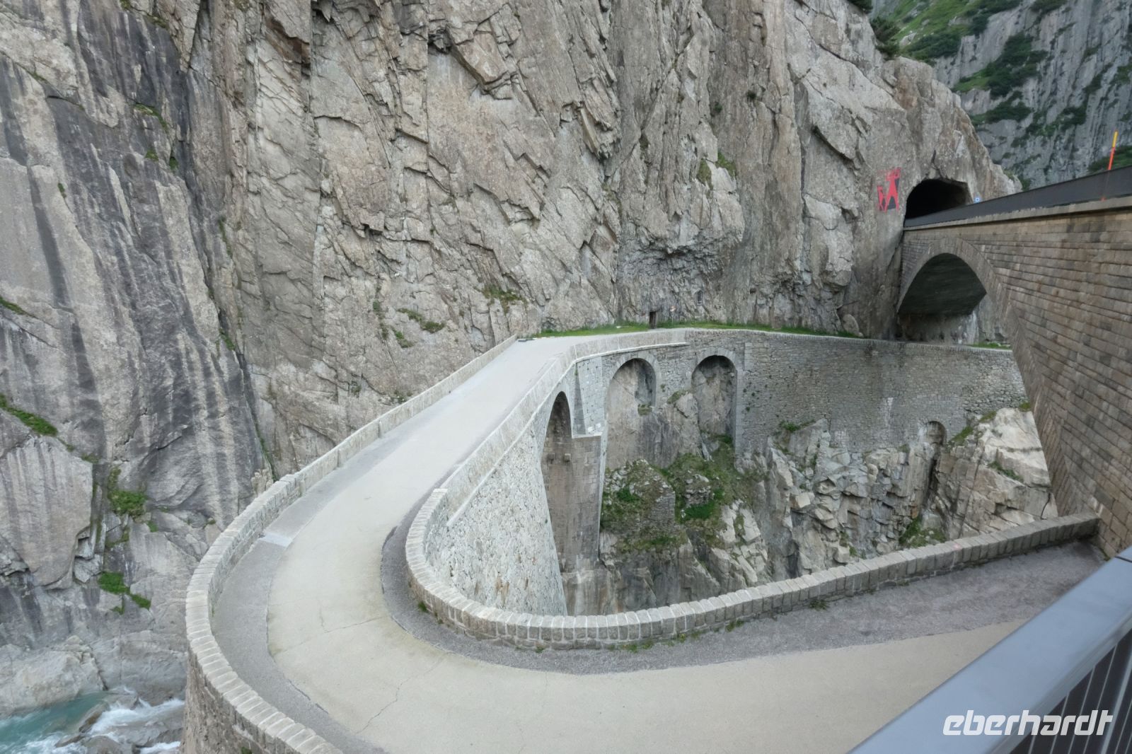 Blick zur Teufelsbrücke