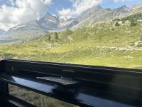 Aussicht aus dem Fenster des Bernina Express 
