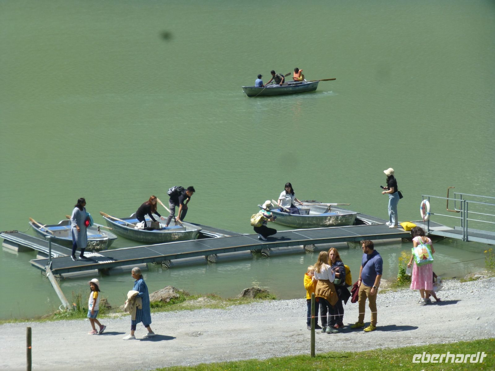 Die Ruderboote können gegen eine Spende benutzt werden.  