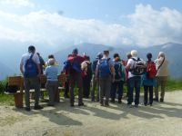 Ei, wo isses denn? Unsere Gruppe sucht das Matterhorn …