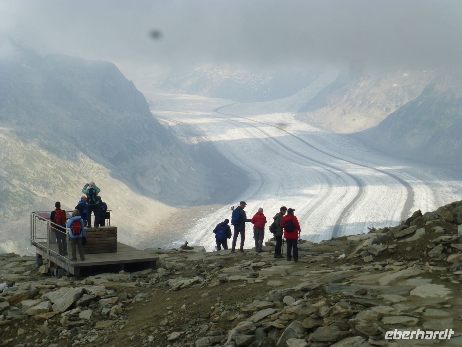 … und findet den Aletschgletscher.