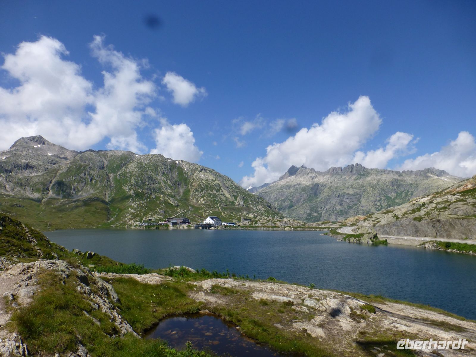 Der Stausee hat das frühere Hospiz, was es gab, verschluckt.