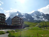 Und hier der Eiger mit Mönch. Wie schön, dass wir diesen Blick hatten.