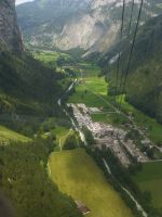 Ganz schön steil und ohne Zwischenpfeiler. 