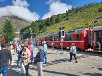 Fahrt mit dem Bernina-Express