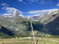 immer das Matterhorn im Blick, auch aus der Bahn....