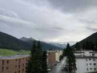 Blick aus dem Fernster, nun mit Schnee 