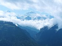 Interlaken, Harder Kulm , Blick zum Dreigestirn