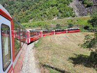 Fahrt mit dem Bernina-Express... 