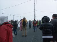 Jungfraujoch in Wolken