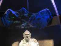 Adolf Guyer Zeller mit seiner Bahnskizze