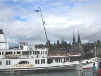 Dampfschiff in Luzern