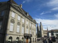 Zürich: Zunfthaus zur Meisen und 2türmiges Großmünster