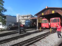 008 Fahrt mit der Brienzer Rothorn Bahn - Depot