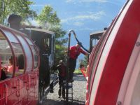 024 Fahrt mit der Brienzer Rothorn Bahn - Station Planalp