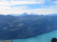 059 Auf dem  Brienzer Rothorn - Brienzersee mit Eiger, Mönch und Jungfrau