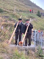 158 Ausflug zur Schynigen Platte - Alphornbläser begrüßen die Gäste