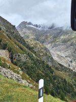 216 Fahrt über den Grimselpass - Blick zum Bett des Rhonegletschers