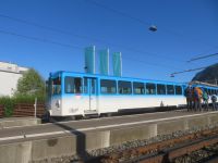223 Fahrt auf die Rigi - Station Arth-Goldau - die Züge nach Rigi Kulm im regulären Verkehr