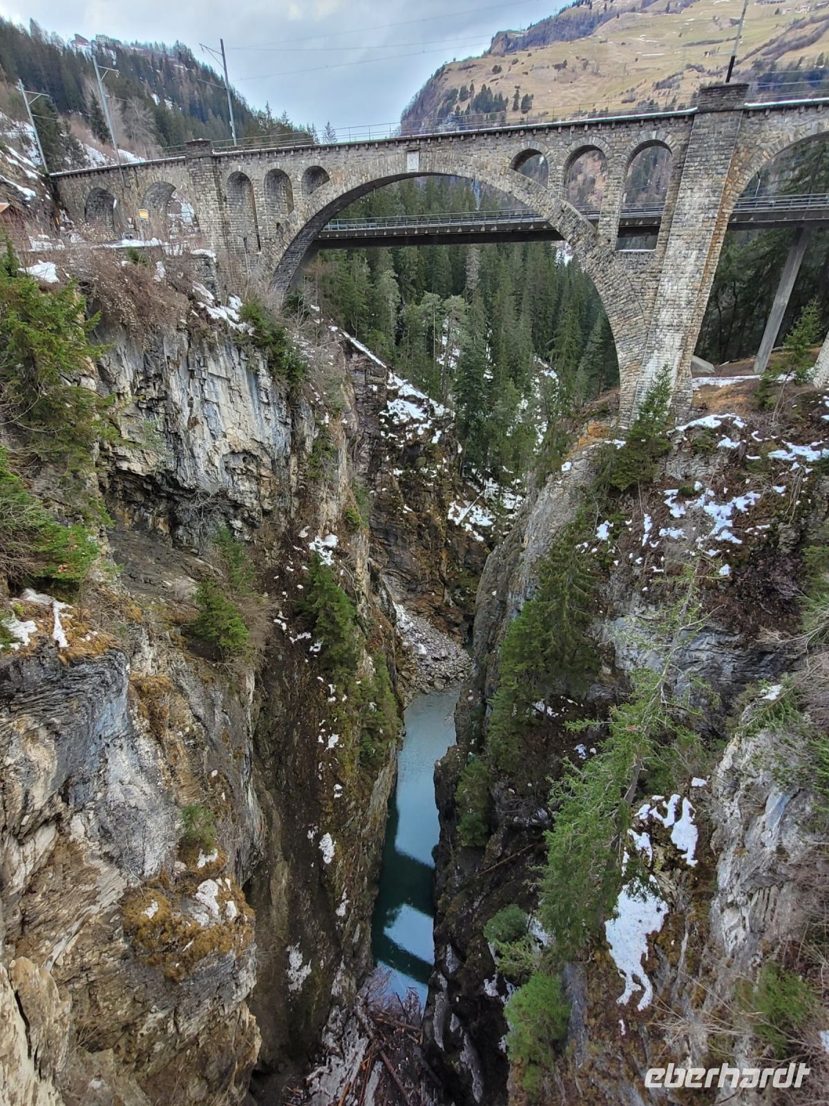 Solis-Viadukt mit Schynschlucht