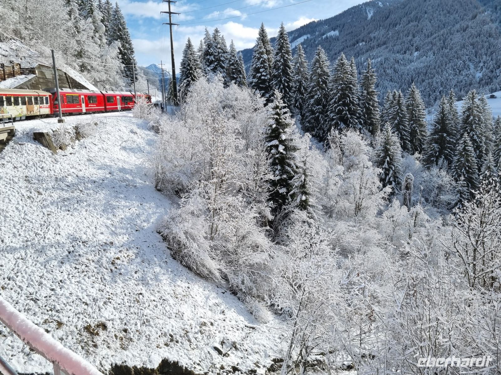 Fahrt mit dem Arosa-Express