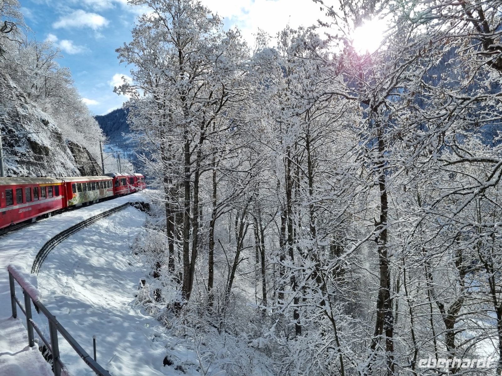 Fahrt mit dem Arosa-Express