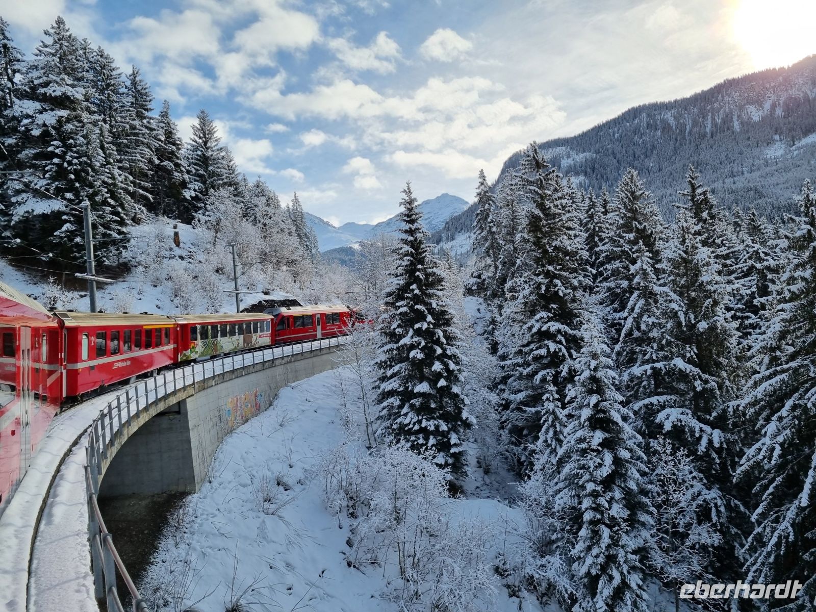 Fahrt mit dem Arosa-Express