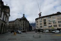 Ein neues Denkmal vor der Post