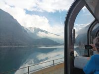 Die Fahrt mit dem Bernina Express von Tiefencastel nach Tirano