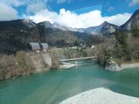 Von Tiefencastel fahren wir mit dem Glacier-Express nach Andermatt, Zusammenfluss Vorder-und Hinterrhein 