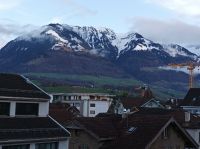 Blick vom Hotel aus auf die Berge, unsere Reise geht zu Ende